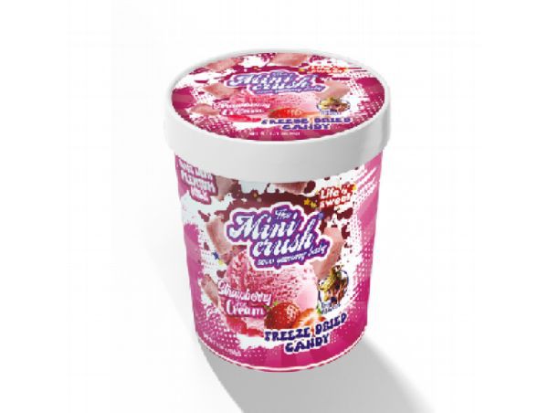 Packaging of Freeze-Dried Strawberry Ice Cream Packaging of Freeze-Dried Strawberry Ice Cream